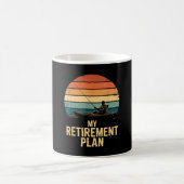 Mug Bateau de pêche rétro coucher de soleil mon plan d (Centre)