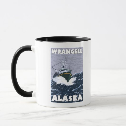 Mug Bateau de pêche - Wrangell, Alaska (Gauche)