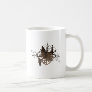 Mug Bateau de pirate de Steampunk