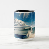 Mug Bateau de puissance entrant dans le port de (Centre)
