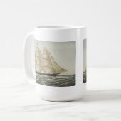 Mug Bateau de tondeuse, nuage volant (Devant gauche)