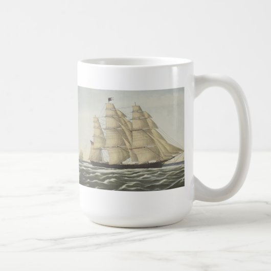 Mug Bateau de tondeuse, nuage volant (Droite)