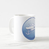 Mug Bateau et Ancre Marine nautique (Devant gauche)