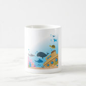 Mug Bateau Et Poisson Ensoleillés (Centre)
