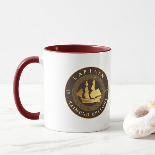 Mug Bateau Gold (Avec donut)