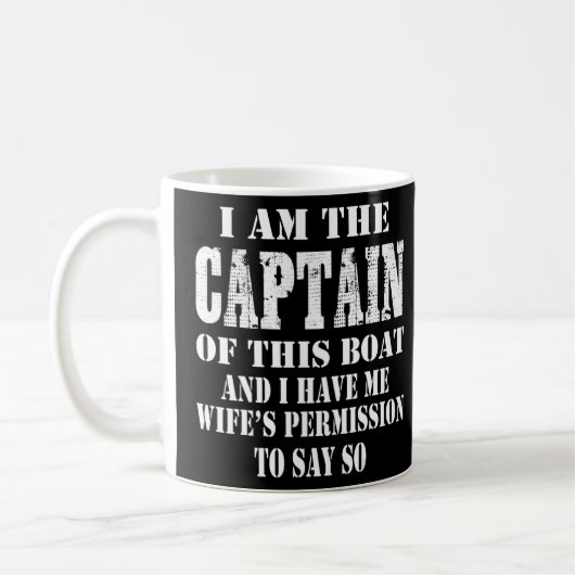 Mug Bateau Je Suis Le Capitaine De Ce Bateau Ski De Vo (Gauche)