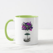 Mug Bateau papillon 2 violet et vert (Gauche)