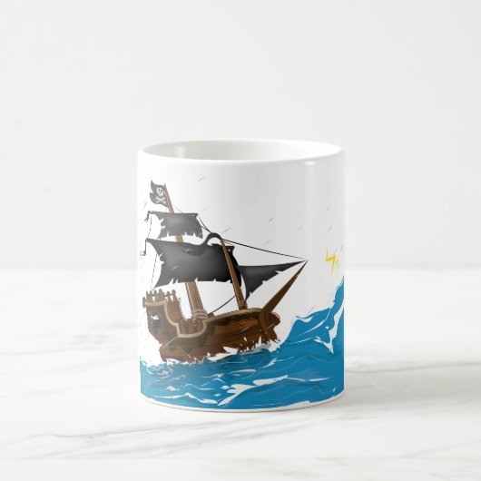Mug Bateau pirate dans la tempête (Centre)