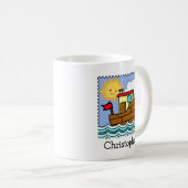 Mug Bateau-remorque personnalisé (Devant droit)