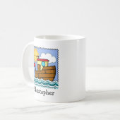 Mug Bateau-remorque personnalisé (Devant gauche)