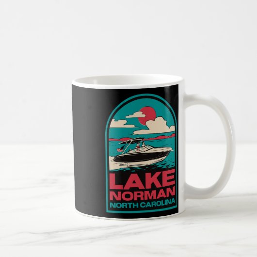 Mug Bateau Rétro Lake Norman Nc (Droite)