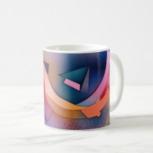 Mug "Bateau sur l'eau" Art Abstrait contemporain