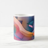 Mug "Bateau sur l'eau" Art Abstrait contemporain (Centre)