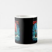 Mug Bateau Viking Nordic Warrior Conquer Ou Mourir (Centre)