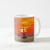 Mug Bateaux à Key West, Floride, coucher de soleil (Devant droit)