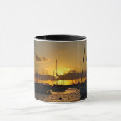 Mug Bateaux à voile au coucher du soleil (Centre)