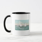 Mug Bateaux à voile au large d'Alameda BeachAlameda, C (Gauche)