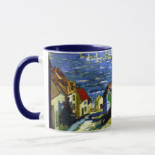 Mug Bateaux à voile au port, art (Gauche)