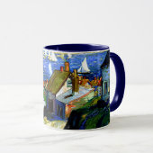 Mug Bateaux à voile au port, art (Devant droit)
