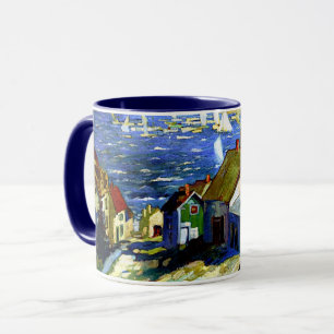 Mug Bateaux à voile au port, art