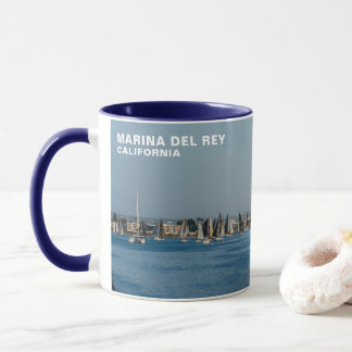 Mug Bateaux à voile dans la Marina - Marina del Rey, C