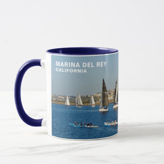 Mug Bateaux À Voilier - Marina Del Rey, CA (Gauche)