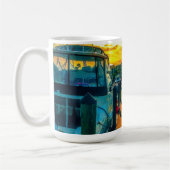 Mug Bateaux au coucher du soleil du port (Gauche)