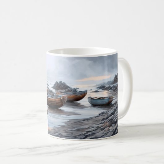 Mug Bateaux au large (Devant droit)