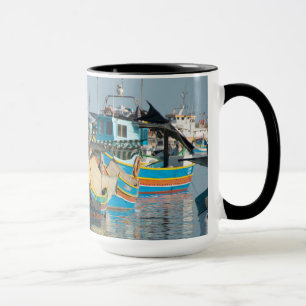 Mug Bateaux de pêche maltais   Marsaxlokk à Malte