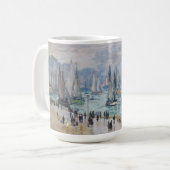 Mug Bateaux de pêche quittant le port | CLAUDE MONET (Devant gauche)