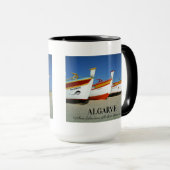 Mug Bateaux de pêche sur la plage de l'Algarve Photo (Devant droit)