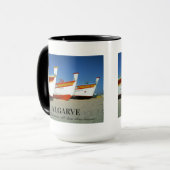 Mug Bateaux de pêche sur la plage de l'Algarve Photo (Devant gauche)