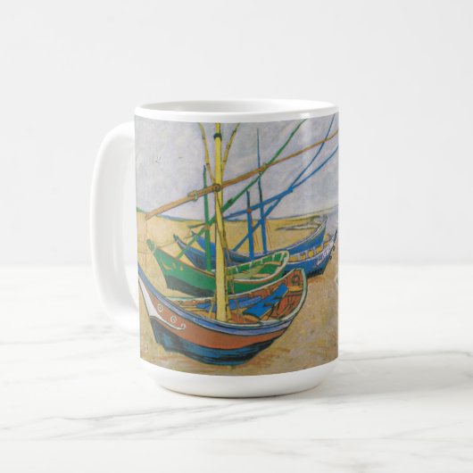 Mug Bateaux de pêche | Vincent van Gogh (Devant gauche)