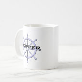 Mug Bateaux de roue de bateau à skipper (Devant gauche)