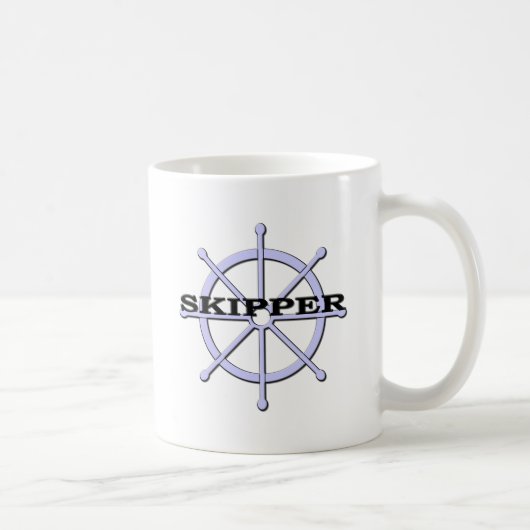 Mug Bateaux de roue de bateau à skipper (Droite)