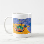 Mug Bateaux de Van Gogh Impressionnisme Plage (Gauche)