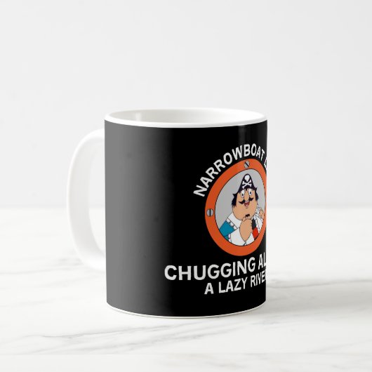 Mug Bateaux Étroits - Bateaux Canal - Vivre Sur Un Bat (Devant gauche)