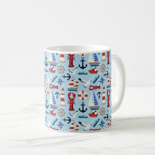Mug Bateaux marins (Devant droit)