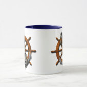 Mug Bateaux nautiques roue et Ancre (Centre)