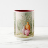 Mug Bateaux Serene | Art orange et rose (Centre)