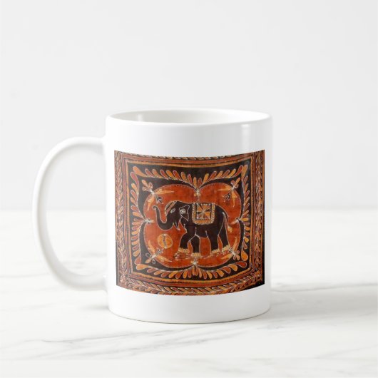 Mug Batik d'éléphant (Gauche)