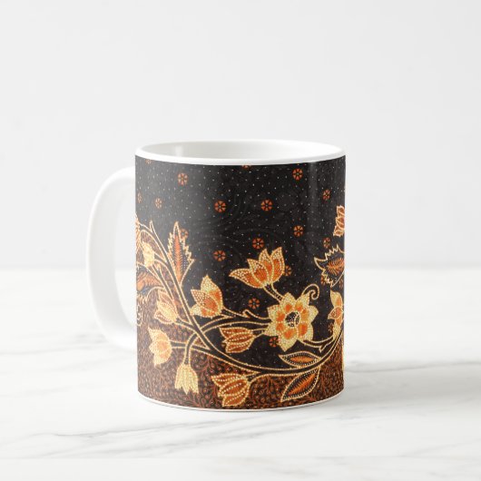 Mug Batik indonésien beauté (Devant gauche)
