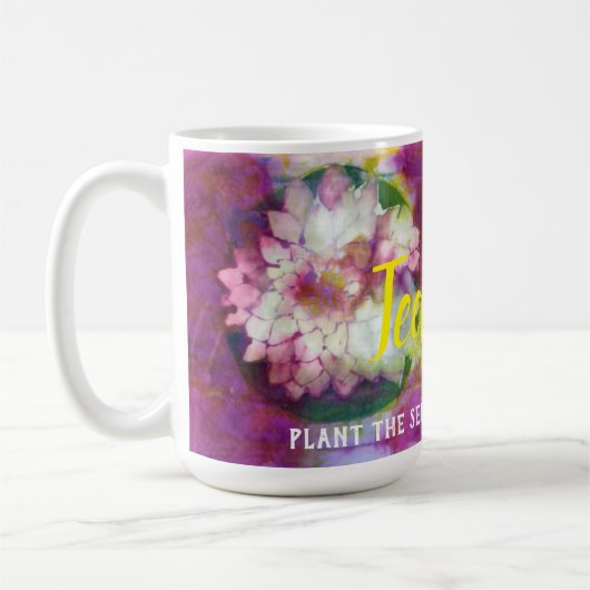 Mug Batik pourpre Musique des enseignants (Gauche)