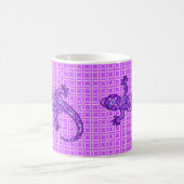 Mug Batik Tribal Gecko - violet et améthyste violet (Centre)