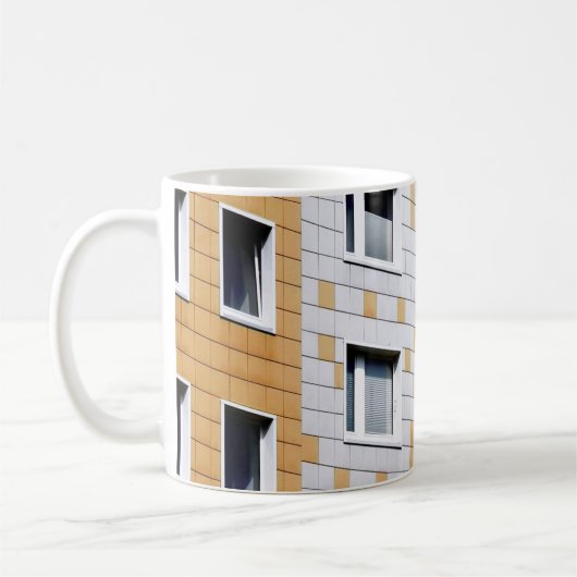 Mug Bâtiment blanc et orange (Gauche)
