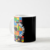 Mug Bâtiment Blocs Briques 5 ans Awesome Anniversaire (Devant gauche)
