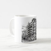 Mug Bâtiment de style manga | Architecture japonaise (Devant gauche)
