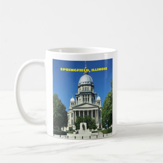 Mug Bâtiment du Capitole de l'État de Springfield, Ill (Gauche)