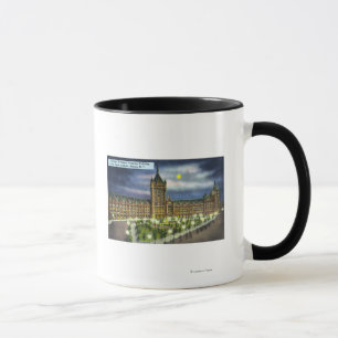 Mug Bâtiment du Delaware et du Hudson Cie. la nuit