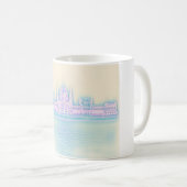 Mug Bâtiment du Parlement de Budapest Hongrie (Devant droit)